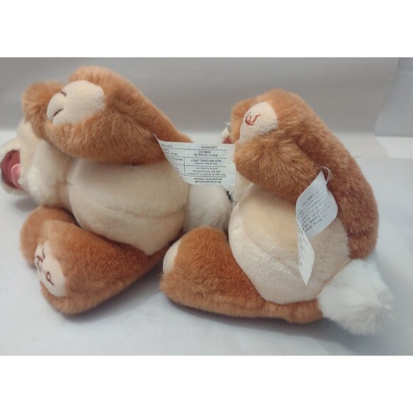 Vintage Disney Chip & Dale 8" Plush Stuffed Animals (2) Names on Feet - Picture 6 of 9